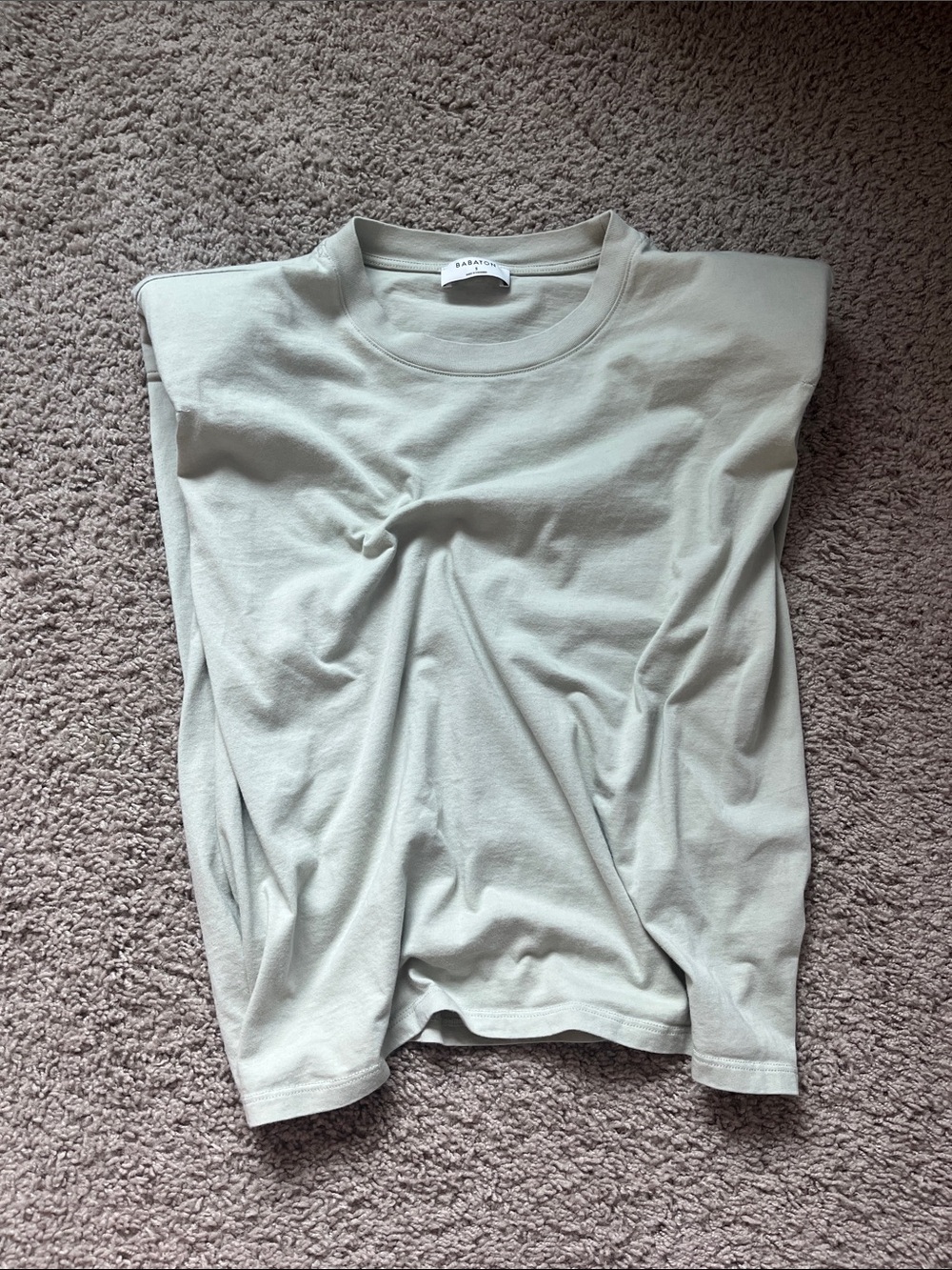 Babaton Muscle Tee in Sage Green